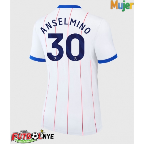 Camiseta Chelsea Aaron Anselmino #30 Tercera Equipación para mujer 2026-27 manga corta